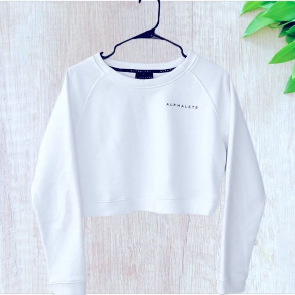 Alphalete Sweaters - Alphalete drop shoulder crop sweater